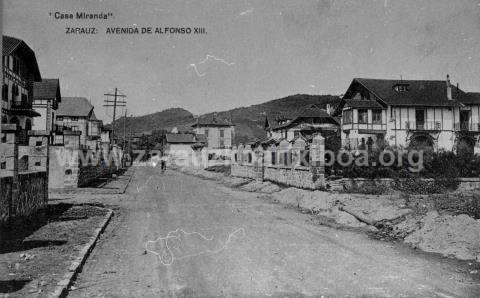 Zarauz. Avenida de Alfonso XIII