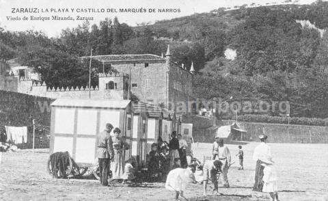 Zarautz. Hondartza eta Narroseko Markesaren jauregia