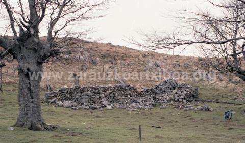 Construcción de la borda de Pagoeta