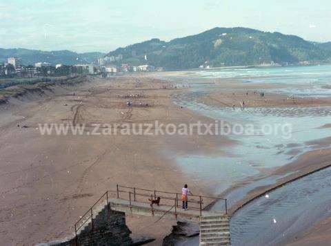 Zarauzko hondartzako panoramika.