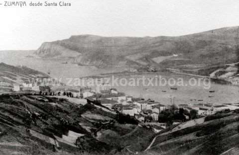 Zumaia, Santa Klaratik begiratuta