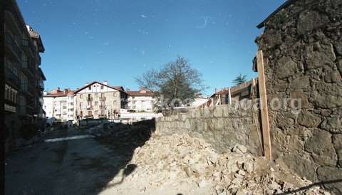 Obras en la calle Santa Clara