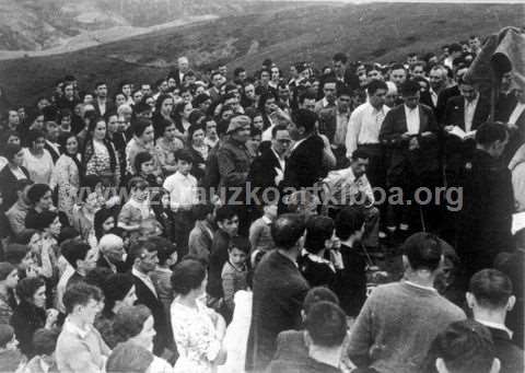 50 aniversario de la colocación de la cruz de Pagoeta