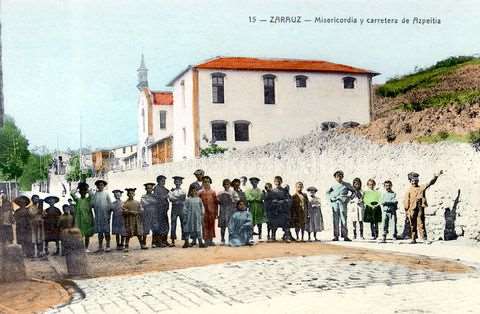 Zarautz. Misericordia y carretera de Azpeitia