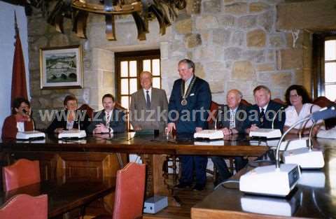 Visita del alcalde de Bray