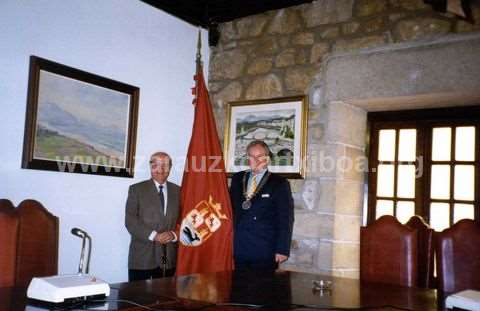 Visita del alcalde de Bray