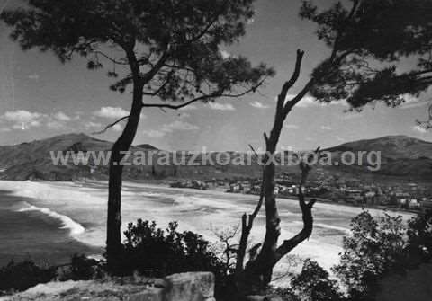 Zarauzko panoramika, gain batetik begiratuta