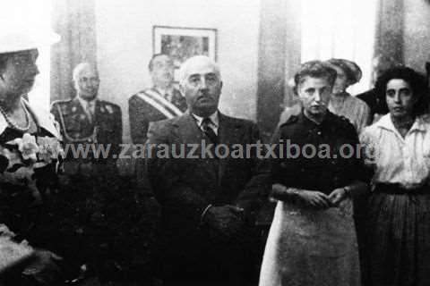 Francisco Francok Zarautzera egindako bisita