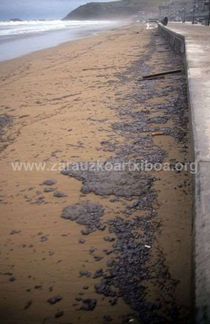 Txapapote en la playa de Zarautz