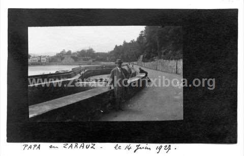 Papá en Zarautz