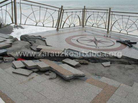 Temporal en Zarautz