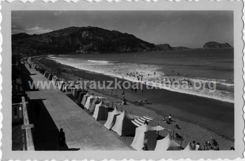 La playa de Zarautz