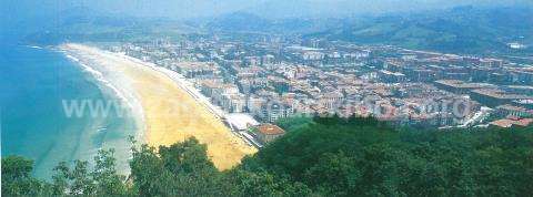 Zarauzko ikuspegia Santa Barbaratik