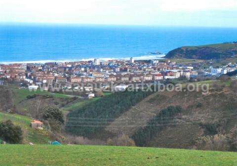 Panorámica de Zarautz desde el camino a Urdaneta