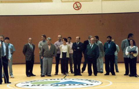 Inauguración de las obras del polideportivo