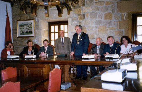 Visita del alcalde de Bray