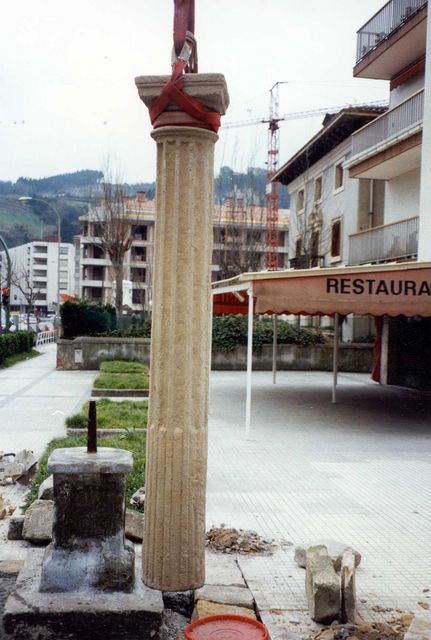 Colocación de un monumento