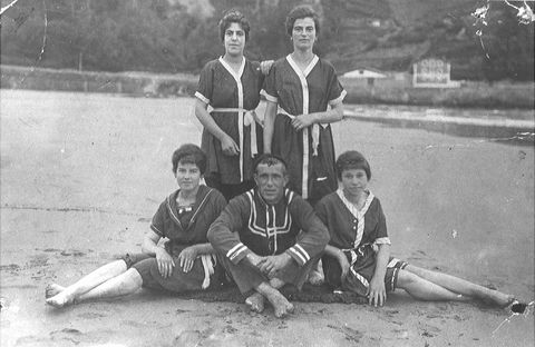 Bañistas en la playa