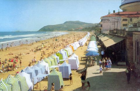 Zarauz. La playa.