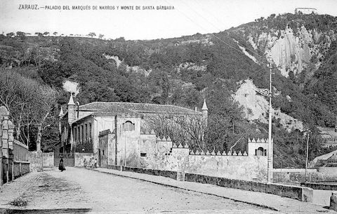 Zarautz: Narrosko markesaren jauregia eta Santa Barbara mendia