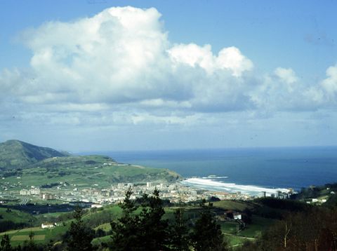 Panorámica del pueblo de Zarautz