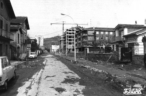 Construcción de edificios de la calle Gipuzkoa de Zarautz