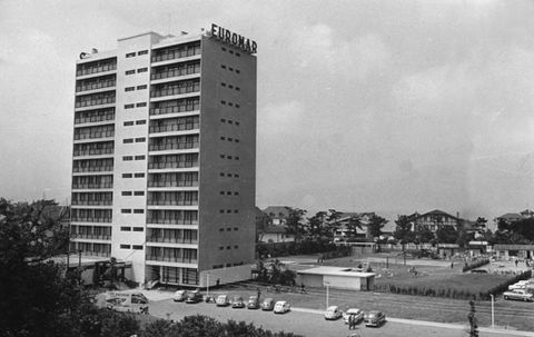 Zarauzko Euromar hotelaren fatxada