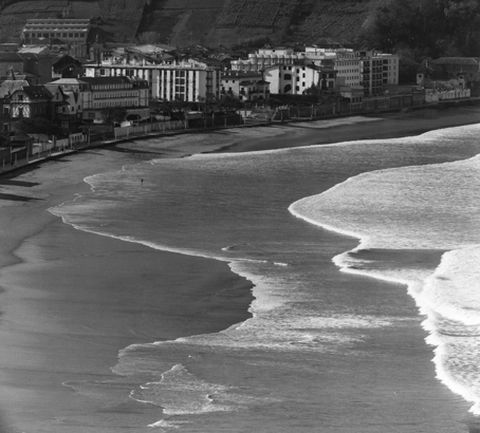 Panorámica de la playa de Zarautz