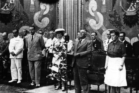 Francisco Francok Zarautzera egindako bisita