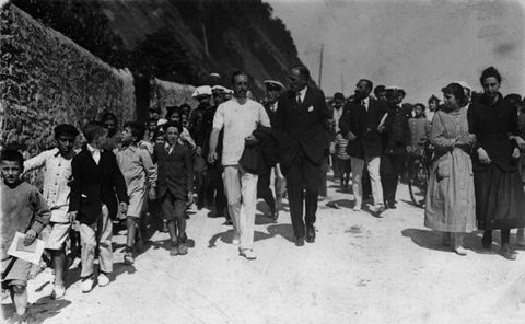 Visita del Rey Alfonso XIII a Zarautz