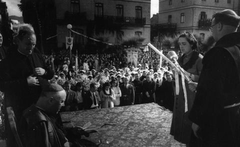 Font Andreu apezpikuak Zarautzera egin zuen bisita