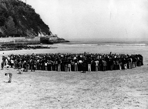 Hondartza-futbola Zarauzko hondartzan
