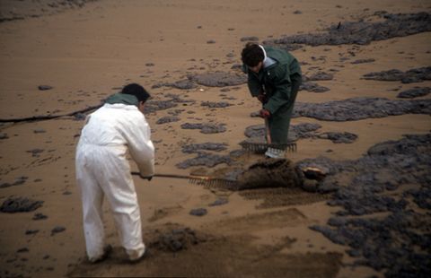 Txapapote en la playa de Zarautz