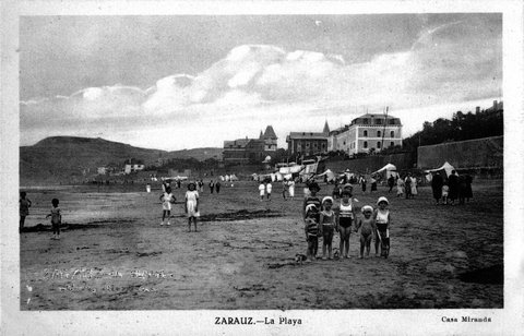 La playa de Zarautz