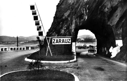 Carretera entre Zarautz y Getaria