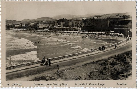 La playa de Zarautz