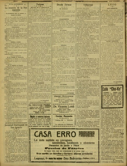 La función vasca   