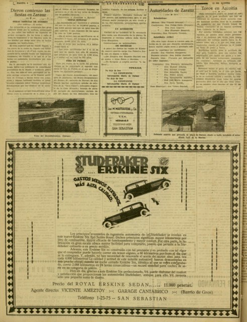 Autoridades de Zarauz
