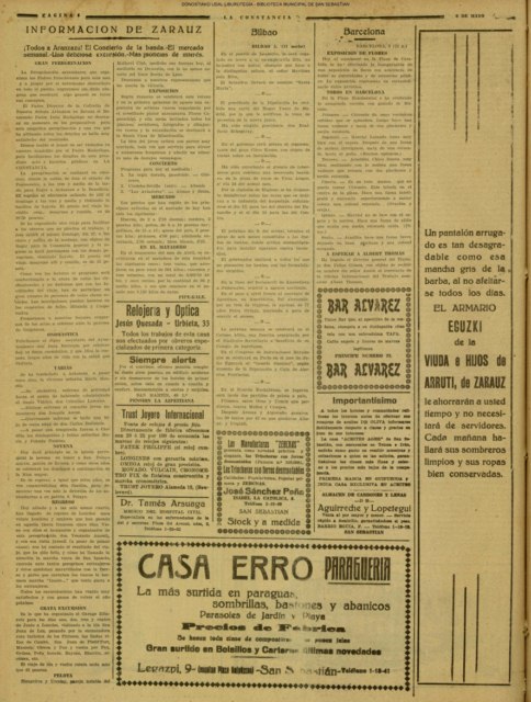 Información de Zarauz: Regreso