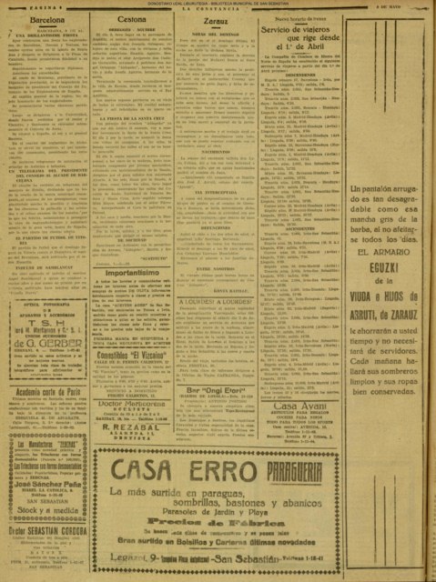 Notas del domingo