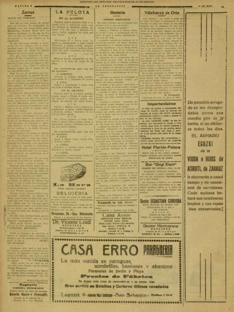 Notas del domingo