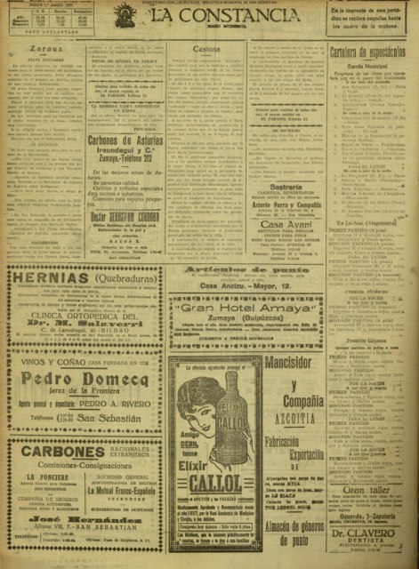 Primo de Rivera en Zarauz