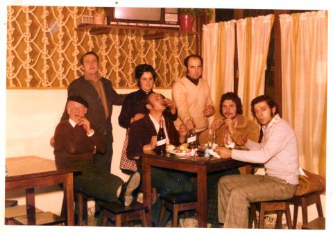Mauel Feijoo eta familia Bella Vista tabernan