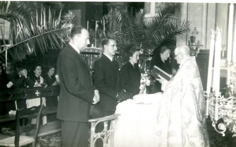 Antonio Cambaren eta Juana Izetaren arteko ezkontza. Máximo de la Iglesia zen aitajauna