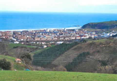 Zarauzko ikuspegia Urdaneta bidetik