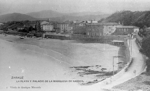 Zarautz. Hondartza eta Narroseko Markesaren Jauregia