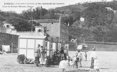 Zarautz. Hondartza eta Narroseko Markesaren jauregia