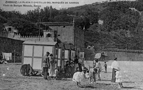 Zarautz. Foruen kalea eta Karmeldarren moja-etxea