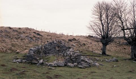 Construcción de la borda de Pagoeta