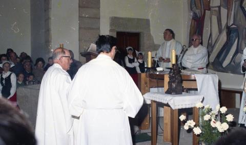 Entronización Virgen de Aránzazu en ermita de San Pelayo